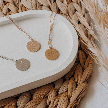 Gold Faith over Fear Necklace